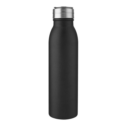 Harper 700 ml RCS-zertifizierte Sportflasche aus Edelstahl mit Metallschlaufe schwarz