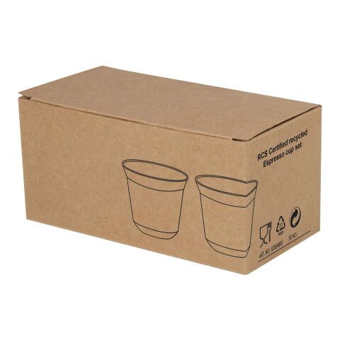 Duo 80 ml RCS-zertifiziertes Espressotassen Set aus Edelstahl  Standard | silber | ohne Werbeanbringung | Nicht verfügbar | Nicht verfügbar