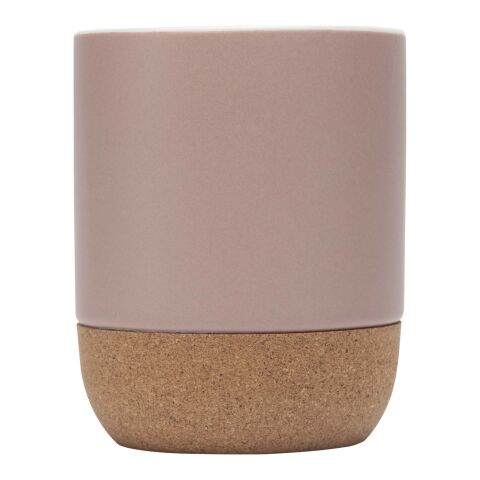 Billie 300 ml Keramiktasse mit Korkdetails Standard | Dusty Pink | ohne Werbeanbringung | Nicht verfügbar | Nicht verfügbar