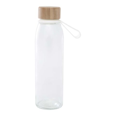 Porto 500 ml Glas-Flasche mit Silikongriff und Bambusdeckel Standard | weiss | ohne Werbeanbringung | Nicht verfügbar | Nicht verfügbar