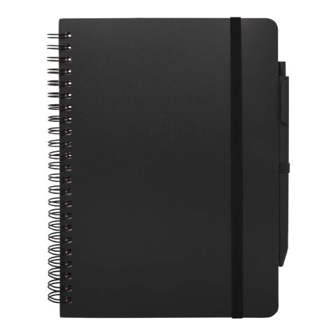 Thalaasa A5 Hardcover Notizbuch mit Kugelschreiber (schwarze Mine) Standard | schwarz | ohne Werbeanbringung | Nicht verfügbar | Nicht verfügbar