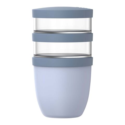 Mepal Ellipse Dreiteiliger, 500 ml + 2 x 200 ml isolierter Lunchpot blau