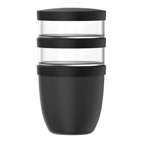 Mepal Ellipse Dreiteiliger, 500 ml + 2 x 200 ml isolierter Lunchpot Standard | schwarz | ohne Werbeanbringung | Nicht verfügbar | Nicht verfügbar