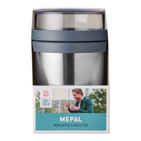 Ellipse isolierter Lunchpot Standard | silber | ohne Werbeanbringung | Nicht verfügbar | Nicht verfügbar