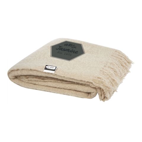 Ivy RPET Mohair-Decke beige | ohne Werbeanbringung | Nicht verfügbar | Nicht verfügbar | Nicht verfügbar