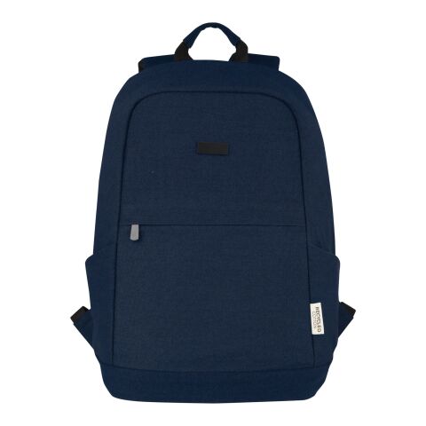 Joey 15,6 Zoll Anti-Diebstahl Laptop-Rucksack aus GRS-recyceltem Canvas Standard | tiefes blau | ohne Werbeanbringung | Nicht verfügbar | Nicht verfügbar | Nicht verfügbar