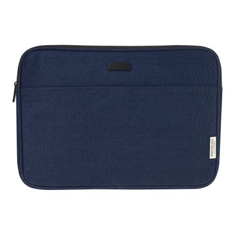 Joey 14&quot; Laptophülle aus GRS recyceltem Canvas 2 L Standard | tiefes blau | ohne Werbeanbringung | Nicht verfügbar | Nicht verfügbar | Nicht verfügbar