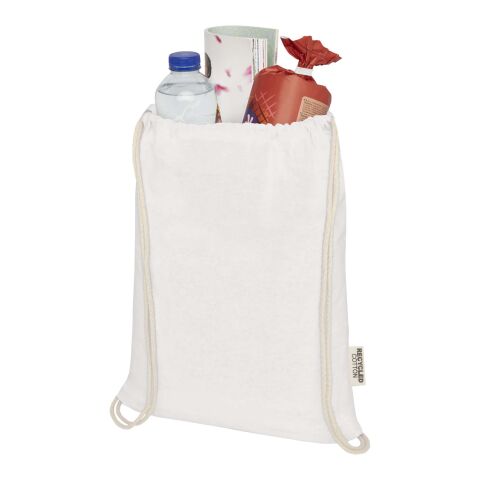 Oregon 140 g/m² Turnbeutel aus GRS recycelter Baumwolle Standard | weiß | ohne Werbeanbringung | Nicht verfügbar | Nicht verfügbar | Nicht verfügbar