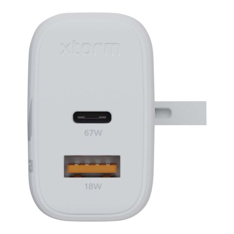 Xtorm XEC067G GaN² Ultra 67 W Wandladegerät mit UK-Stecker Standard | weiss | ohne Werbeanbringung | Nicht verfügbar | Nicht verfügbar