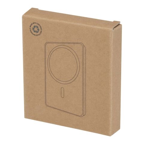 Acrab 15 W 5.000 mAh magnetische kabellose Powerbank mit 20 W PD aus recyceltem Kunststoff Standard | weiss | ohne Werbeanbringung | Nicht verfügbar | Nicht verfügbar