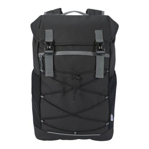 Aqua 15,6&quot; GRS recycelter wasserfester Laptop-Rucksack 23 L Standard | schwarz | ohne Werbeanbringung | Nicht verfügbar | Nicht verfügbar | Nicht verfügbar