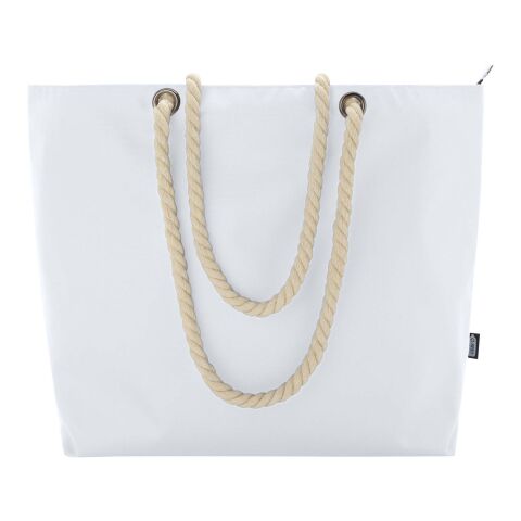 Panama Strandkühltasche mit Kordelgriffen aus recyceltem GRS-Material Standard | weiß | ohne Werbeanbringung | Nicht verfügbar | Nicht verfügbar