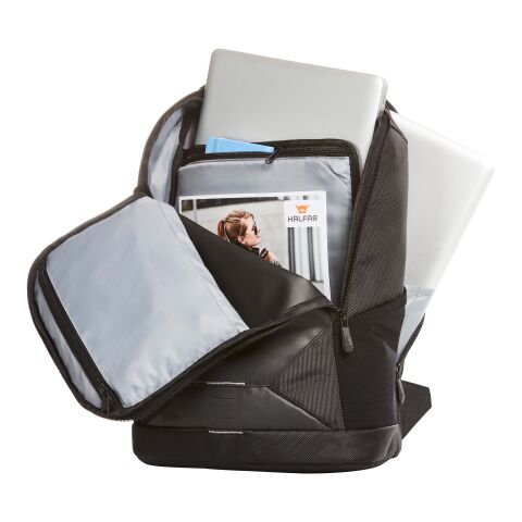 Halfar Notebook-Rucksack HASHTAG schwarz | ohne Werbeanbringung | Nicht verfügbar | Nicht verfügbar