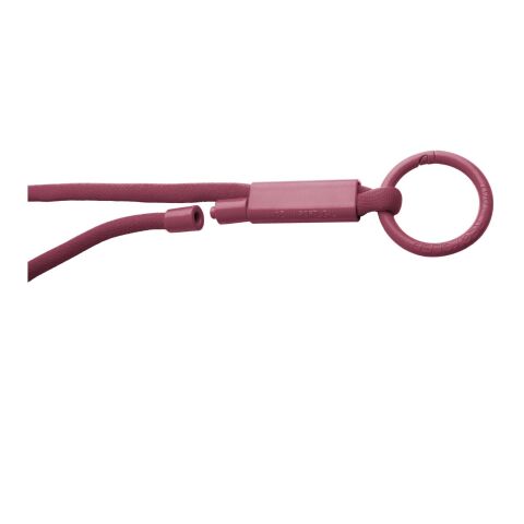 Tubyard Lanyard mit Band aus recyceltem Kunststoff bordeaux | ohne Werbeanbringung | Nicht verfügbar | Nicht verfügbar