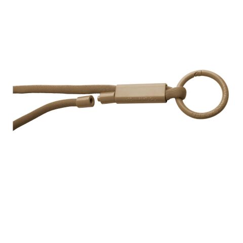 Tubyard Lanyard mit Band aus recyceltem Kunststoff bronze | ohne Werbeanbringung | Nicht verfügbar | Nicht verfügbar