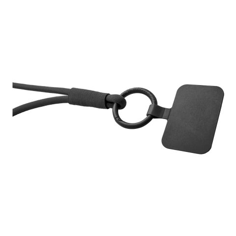 Tubyard Lanyard mit Telefonhalterung und elastischem Band schwarz | ohne Werbeanbringung | Nicht verfügbar | Nicht verfügbar