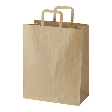 Kraft 80–90 g/m² Papiertasche mit flachen Griffen – 32 × 17 × 39 cm Kraftpapier | ohne Werbeanbringung | Nicht verfügbar | Nicht verfügbar
