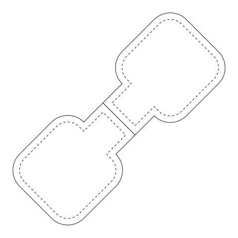 RFX™ Quadratischer, reflektierender TPU-Magnet weiß | ohne Werbeanbringung | Nicht verfügbar | Nicht verfügbar