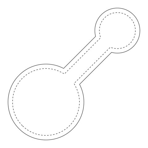 RFX™ Runder, reflektierender PVC-Magnet, groß weiß | Digitaldruck | Vorderseite (Unter Der Reflektierenden Schicht) | 50 mm x 107 mm