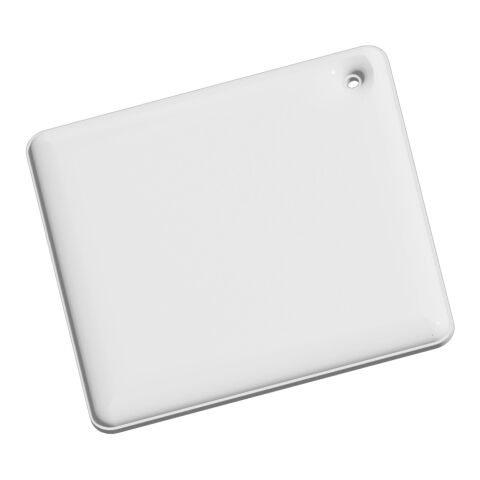 RFX™ Reflektierender PVC-Aufhänger Diamant, klein weiss | Not applicable | Digitaldruck | Vorderseite (unter der reflektierenden Schicht) | 55 mm x 55 mm