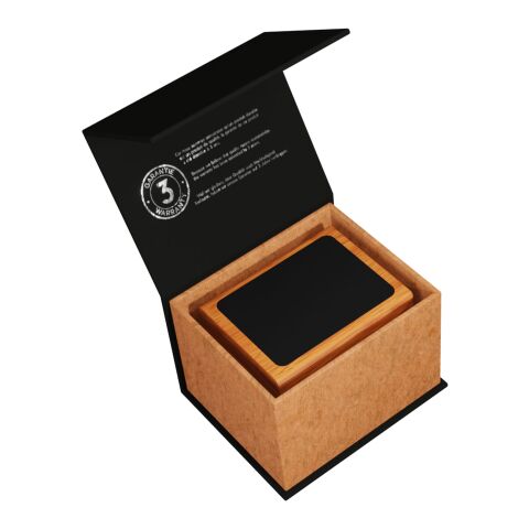 SCX.design O12 Stifthalter aus Holz mit doppeltem USB-Ausgang und Leuchtlogo holz | ohne Werbeanbringung | Nicht verfügbar | Nicht verfügbar