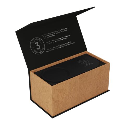 SCX.design W17 kabelloses 10W Ladepad mit Bambus-Stifthalter und Leuchtlogo holz-schwarz | ohne Werbeanbringung | Nicht verfügbar | Nicht verfügbar