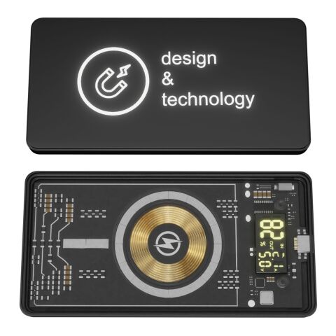 SCX.design P19 5000 mAh 5W magnetische kabellose Powerbank schwarz | ohne Werbeanbringung | Nicht verfügbar | Nicht verfügbar