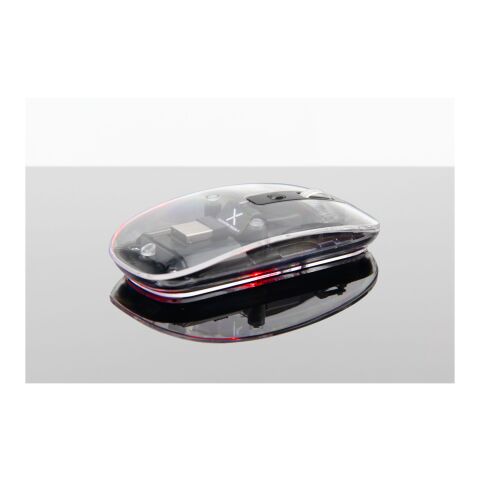 SCX.design O24 transparente wireless multimode 2.4 Ghz Bluetooth® Maus mit Leuchtlogo weiss | Not applicable | ohne Werbeanbringung | Nicht verfügbar | Nicht verfügbar