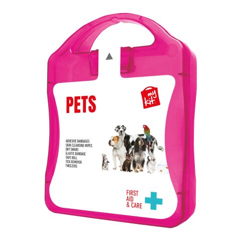 MyKit Tiere magenta | 1-farbiger Digitaler Aufkleber | Vorderseite | 90 mm x 127 mm