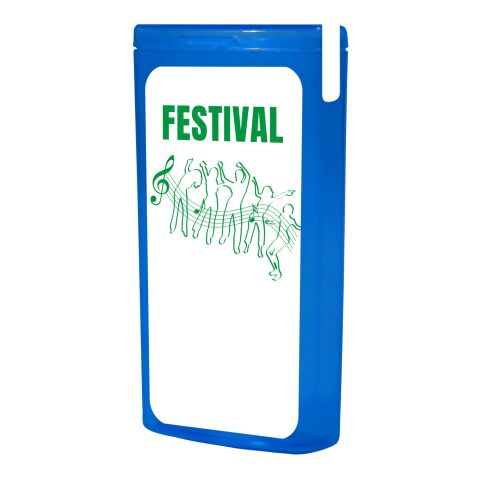 mykit, first aid, kit, festival, party transparent blau | ohne Werbeanbringung | Nicht verfügbar | Nicht verfügbar