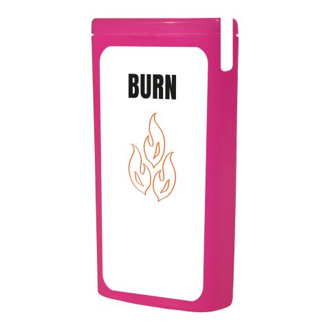 MiniKit Verbrennung transparent magenta | ohne Werbeanbringung | Nicht verfügbar | Nicht verfügbar