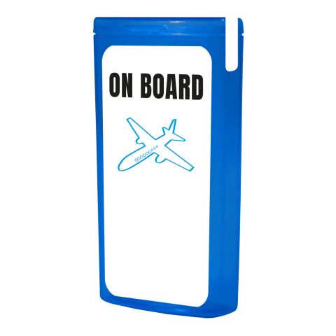 MiniKit Flugzeug transparent blau | ohne Werbeanbringung | Nicht verfügbar | Nicht verfügbar