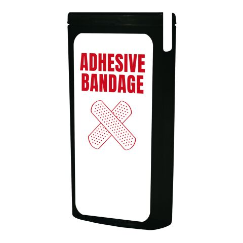 MiniKit Pflaster schwarz | 1-farbiger Digitaler Aufkleber | Vorderseite | 39 mm x 82 mm