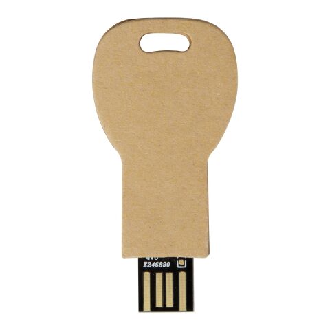 Schlüssel USB-Stick 2.0 aus recyceltem Papier Kraftpapier | 1 GB | ohne Werbeanbringung | Nicht verfügbar | Nicht verfügbar