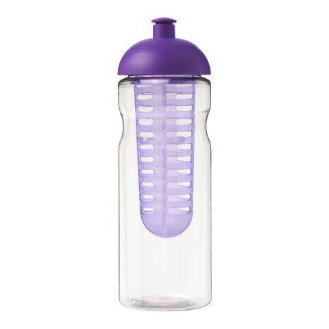 H2O Base® 650 ml Sportflasche mit Stülpdeckel und Infusor transparent-lila | ohne Werbeanbringung | Nicht verfügbar | Nicht verfügbar