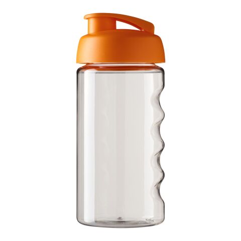 H2O Bop® 500 ml Sportflasche mit Klappdeckel transparent-orange | ohne Werbeanbringung | Nicht verfügbar | Nicht verfügbar