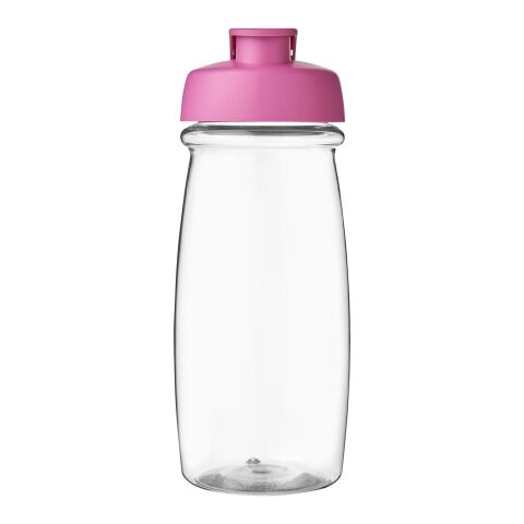H2O Pulse® 600 ml Sportflasche mit Klappdeckel transparent-rosa | ohne Werbeanbringung | Nicht verfügbar | Nicht verfügbar