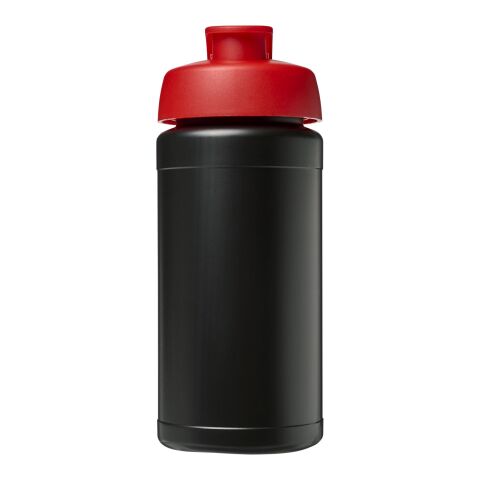 Baseline® Plus 500 ml Sportflasche mit Klappdeckel schwarz-rot | ohne Werbeanbringung | Nicht verfügbar | Nicht verfügbar