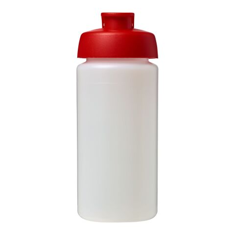Baseline® Plus grip 500 ml Sportflasche mit Klappdeckel weiss-rot | ohne Werbeanbringung | Nicht verfügbar | Nicht verfügbar