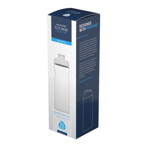 H2O Eco 650 ml Sportflasche mit Klappdeckel blau-schwarz | ohne Werbeanbringung | Nicht verfügbar | Nicht verfügbar