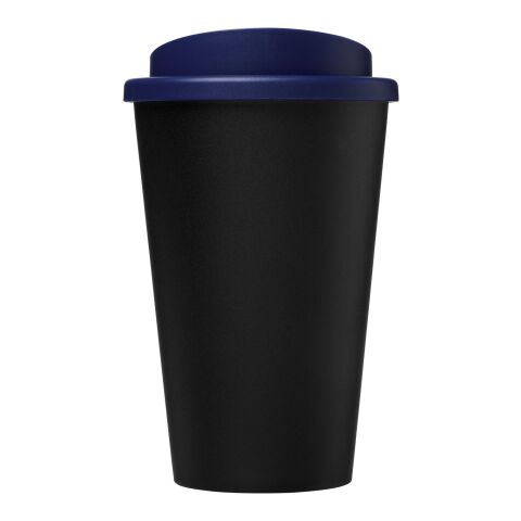 Americano Eco 350 ml recycelter Becher schwarz-blau | 1-farbiger Siebdruck | rundum | 228 mm x 73 mm