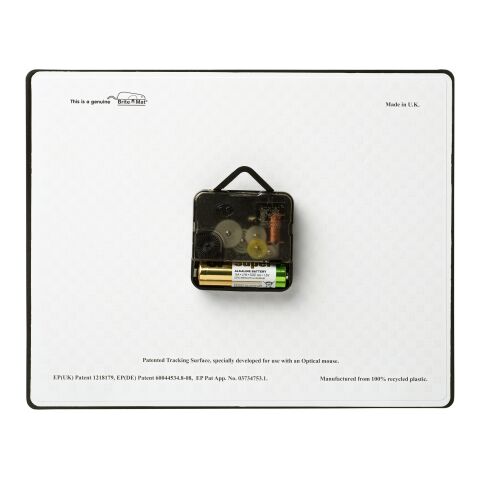 Brite-Clock® rechteckige Wanduhr schwarz | ohne Werbeanbringung | Nicht verfügbar | Nicht verfügbar