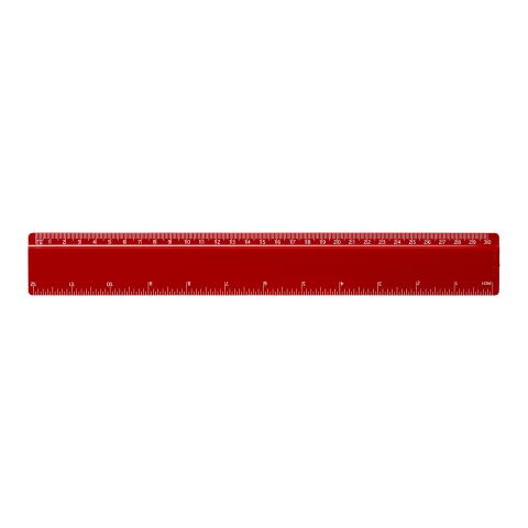 Renzo 30 cm Kunststoff-Lineal rot | ohne Werbeanbringung | Nicht verfügbar | Nicht verfügbar