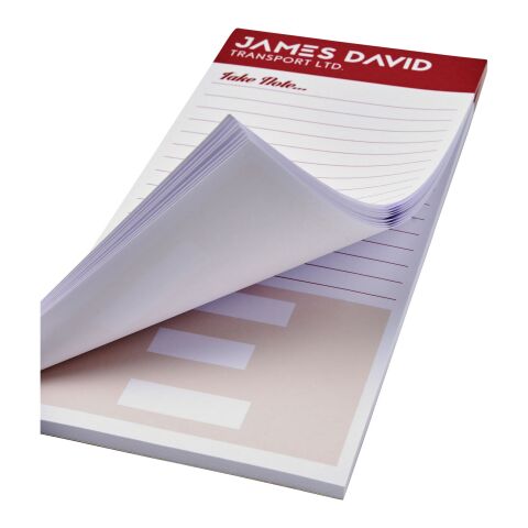 Desk-Mate® 1/3 A4 Notizblock weiss | 25 pages | ohne Werbeanbringung | Nicht verfügbar | Nicht verfügbar