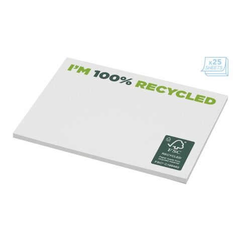 Sticky-Mate® recycelte Haftnotizen 100 x 75 mm weiß | 25 pages | ohne Werbeanbringung | Nicht verfügbar | Nicht verfügbar