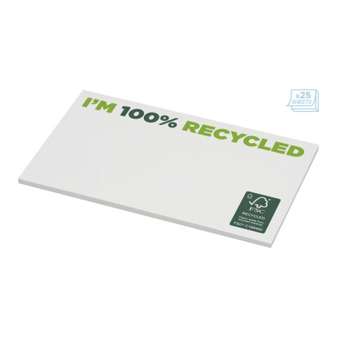 Sticky-Mate® recycelte Haftnotizen 127 x 75 mm weiss | 25 pages | ohne Werbeanbringung | Nicht verfügbar | Nicht verfügbar