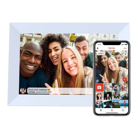 Prixton Prado 10&quot; Frameo digitaler WLAN Fotorahmen Standard | weiß | ohne Werbeanbringung | Nicht verfügbar | Nicht verfügbar