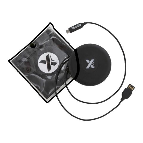 SCX.design C18 Travel Ladekabel mit Leuchtlogo Standard | schwarz | ohne Werbeanbringung | Nicht verfügbar | Nicht verfügbar