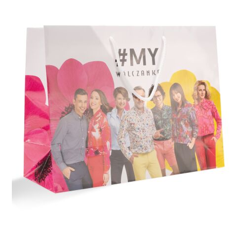 Papiertragetasche 30 x 40 cm Hochformat 4C Offsetdruck | glänzend | 149 - grau