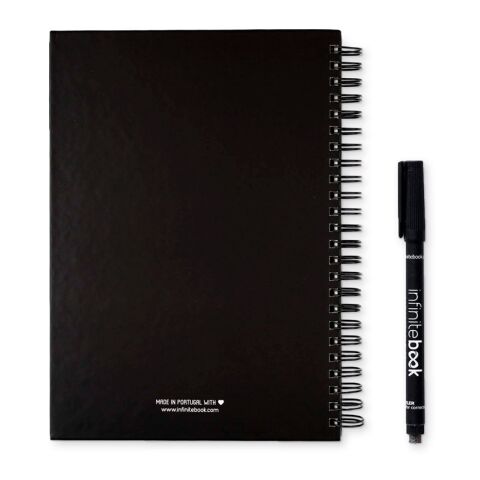 STARTER KIT INFINITEBOOK A5. Kit bestehend aus einem "Infinitebook", Reinigungsset, Marker und Markerhalter schwarz | ohne Werbeanbringung | Nicht verfügbar | Nicht verfügbar | Nicht verfügbar